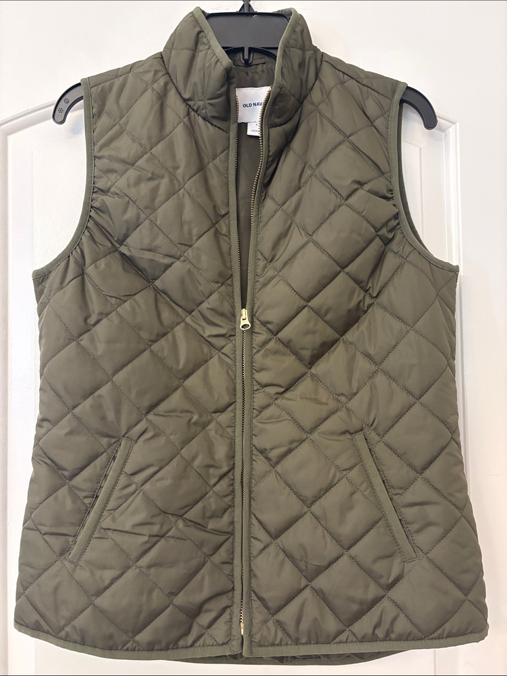 Old Navy Quilted Olive Vest